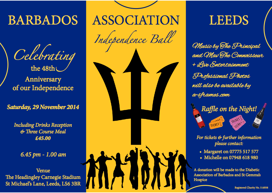 Colour Flyers | Leeds | The Barbados Association Leeds