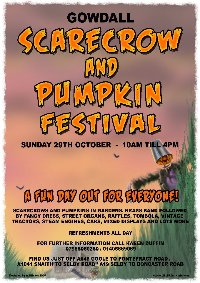 Large Format Poster | Leeds | Scare Crow Pumpkin