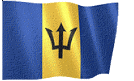 Barbados Animated Waving Flag